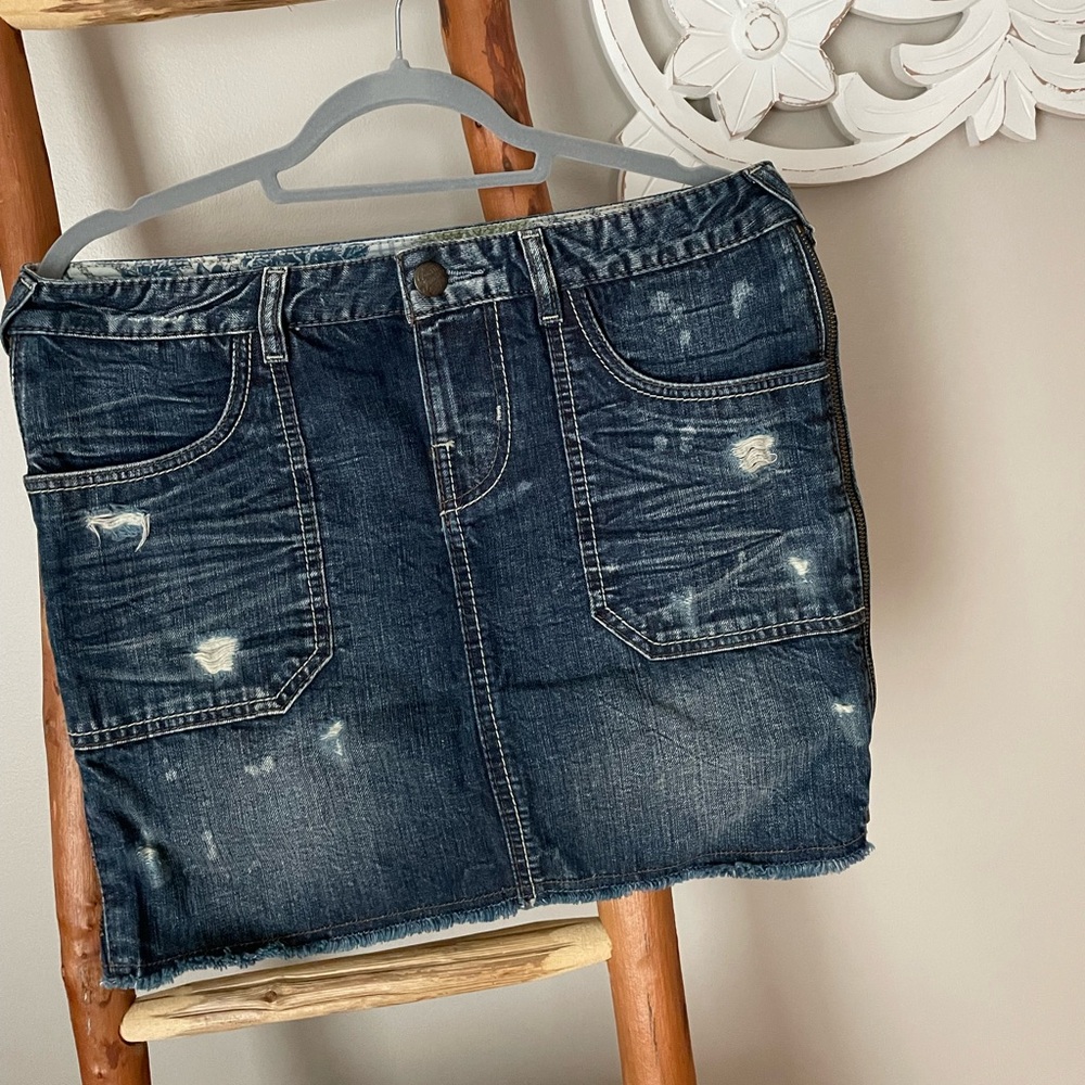 Guess jean mini skirt